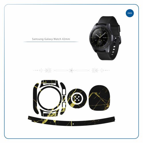 Samsung_Galaxy Watch 42mm_Graphite_Gold_Marble_2